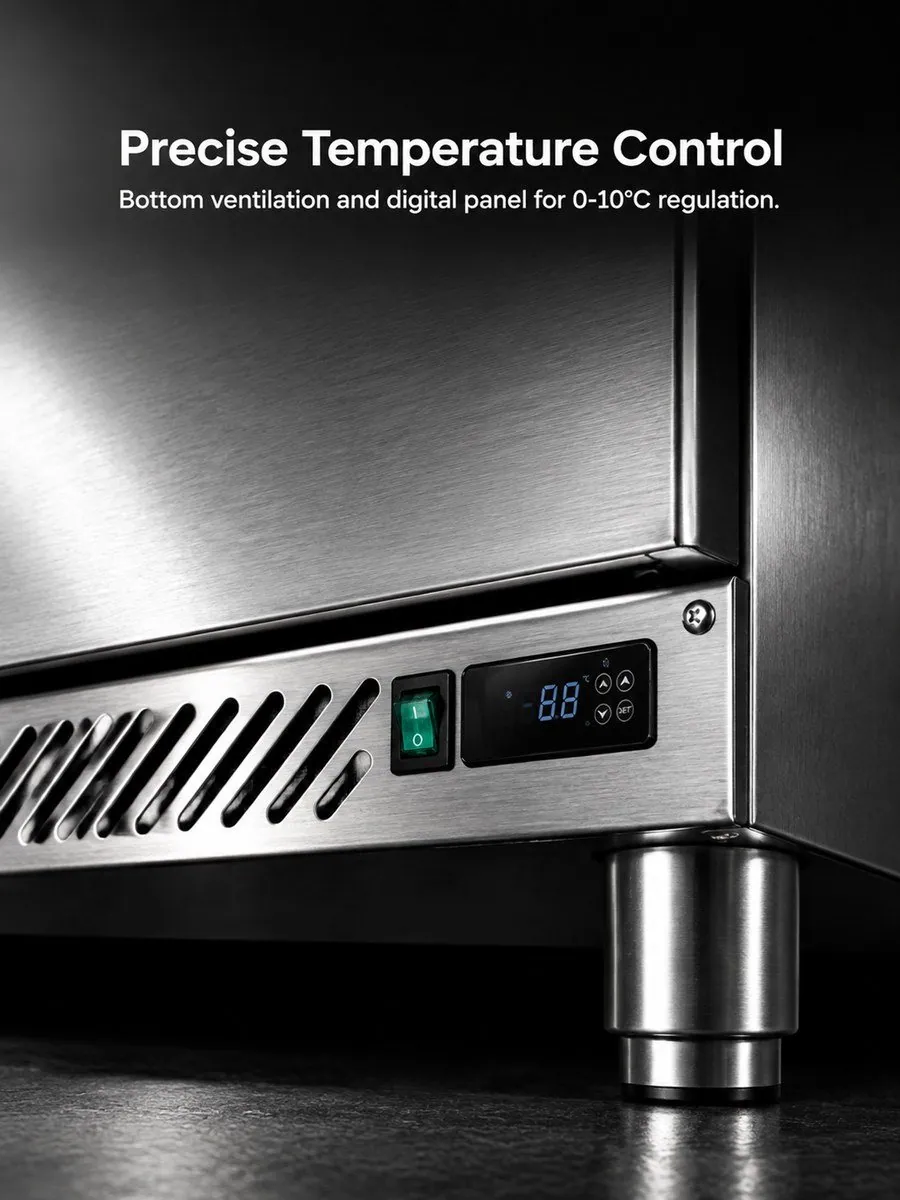 Mesa de trabajo refrigerada para ensaladas 1,83m 3 puertas barra de ensaladas…