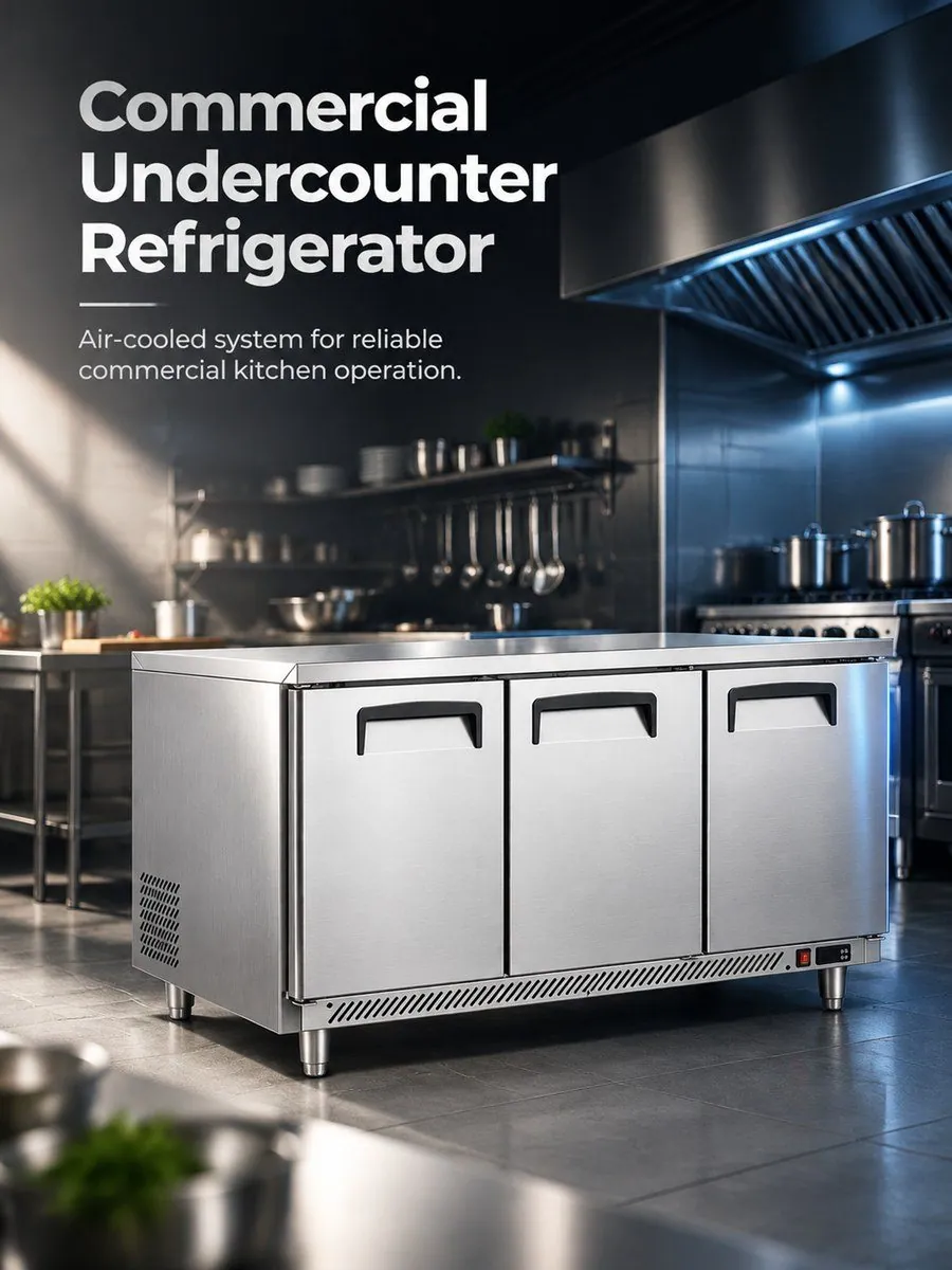 Commercial 201 Stainless Steel 2-Door Refrigerated Worktop for Restaurant…
