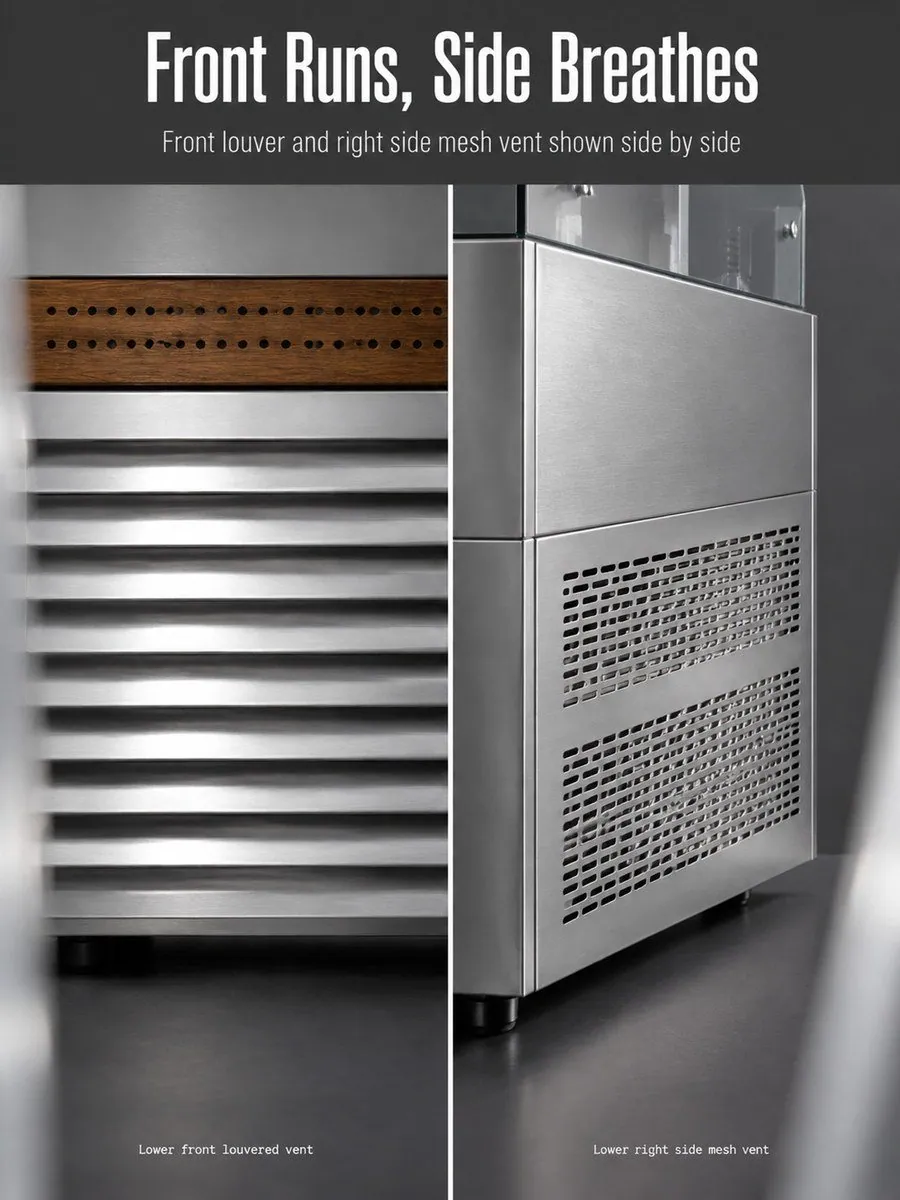 Vitrine d'exposition commerciale pour charcuterie refroidie par air, acier…